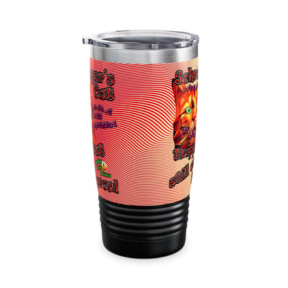 schrodinger's cat - Ringneck Tumbler, 20oz (yellow-orange wave)