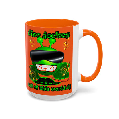 disc jockey - Accent Mug (orange)