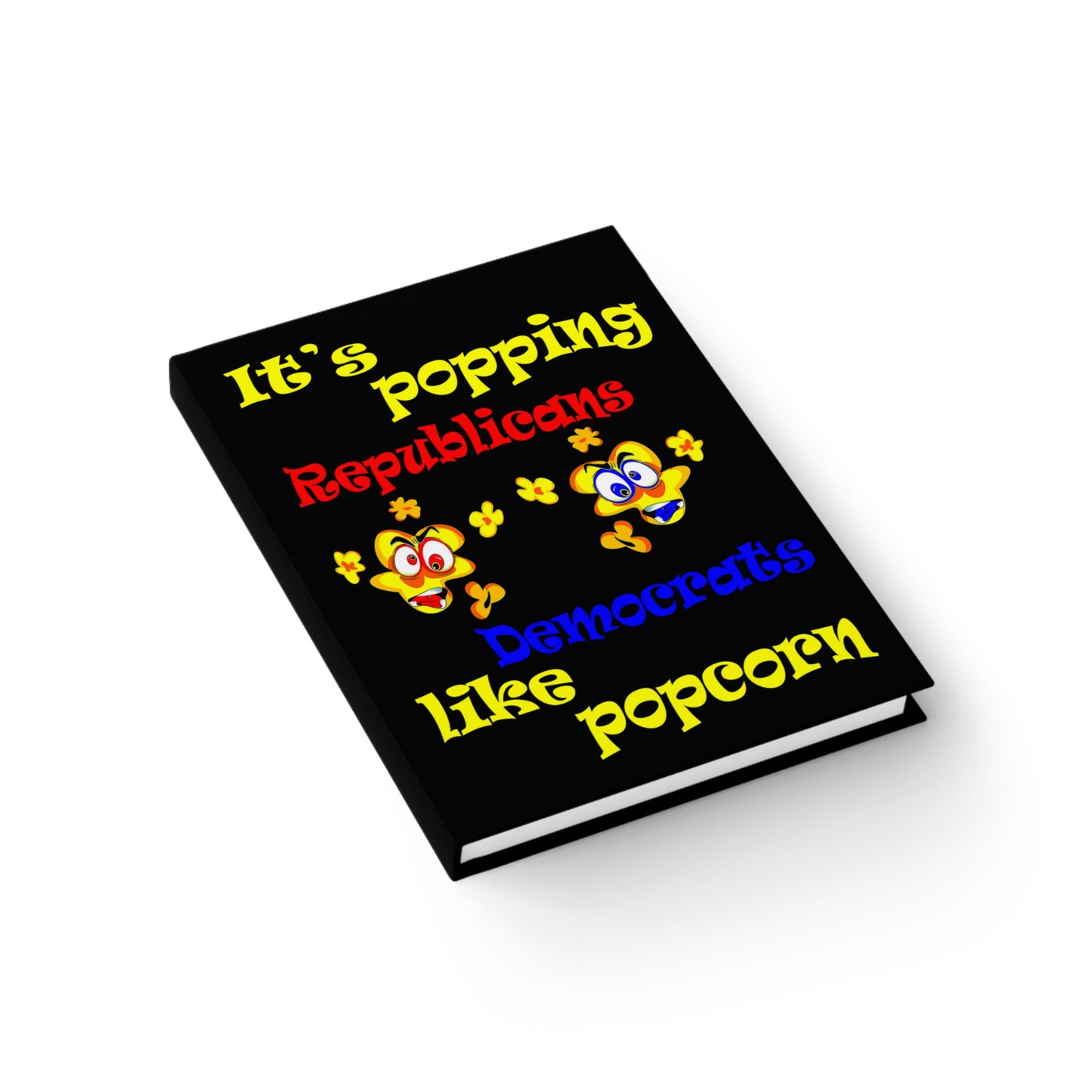 popping like popcorn - journal-lined (black)