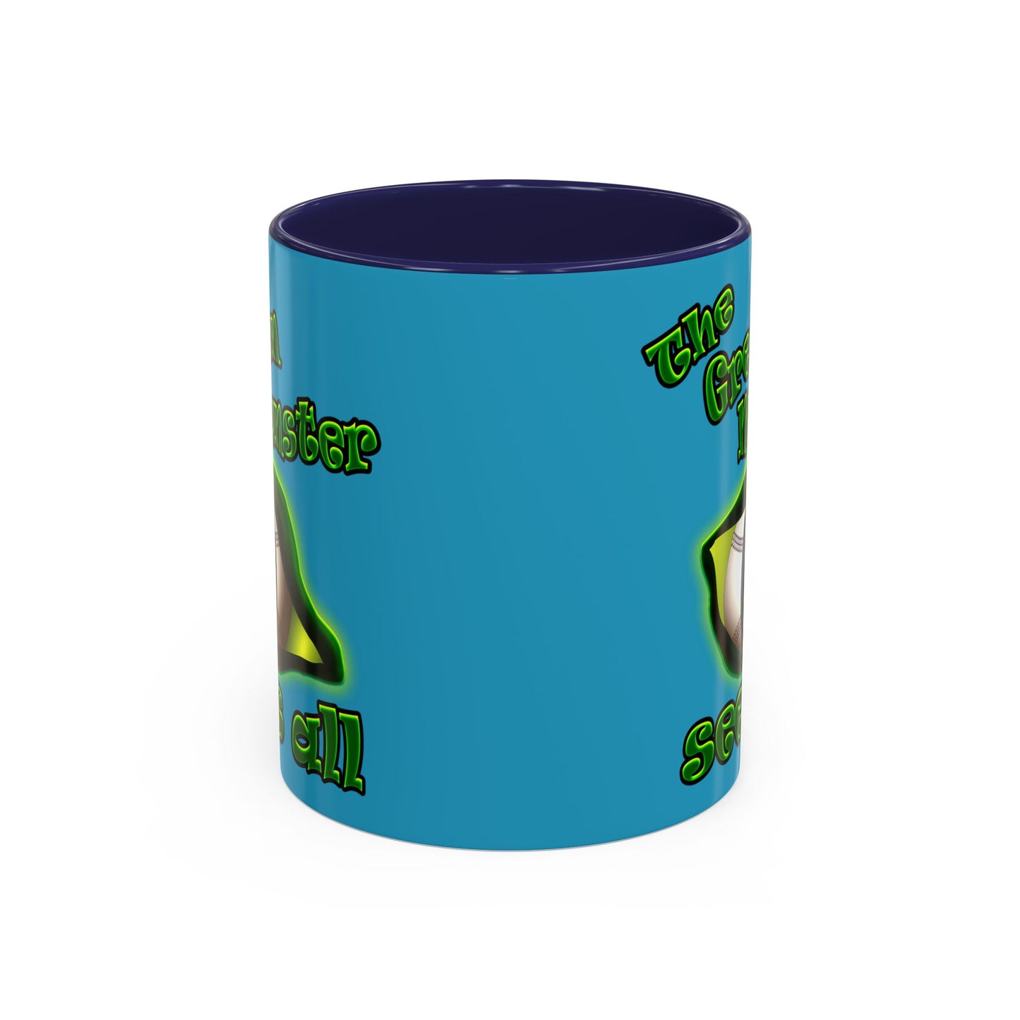 green monster - Accent Mug (turquoise)