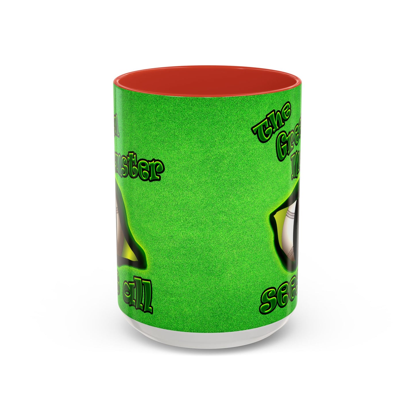 green monster - Accent Mug (green turf)