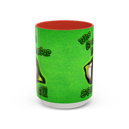 green monster - Accent Mug (green turf)