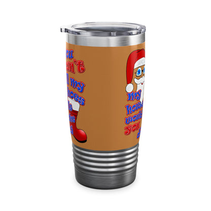 santa's shoes - Ringneck Tumbler, 20oz (light brown)