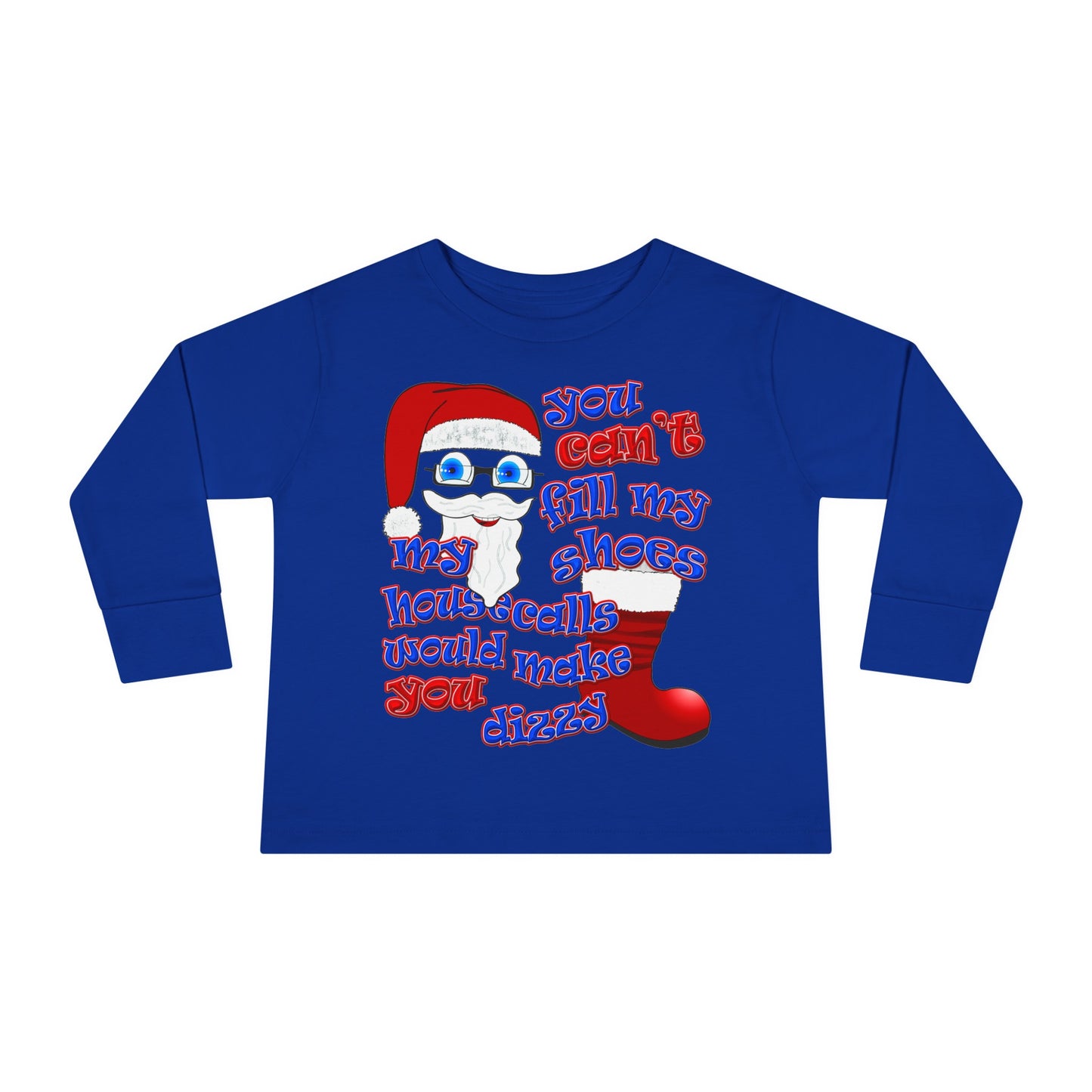 santa's shoes - Toddler Long Sleeve Tee