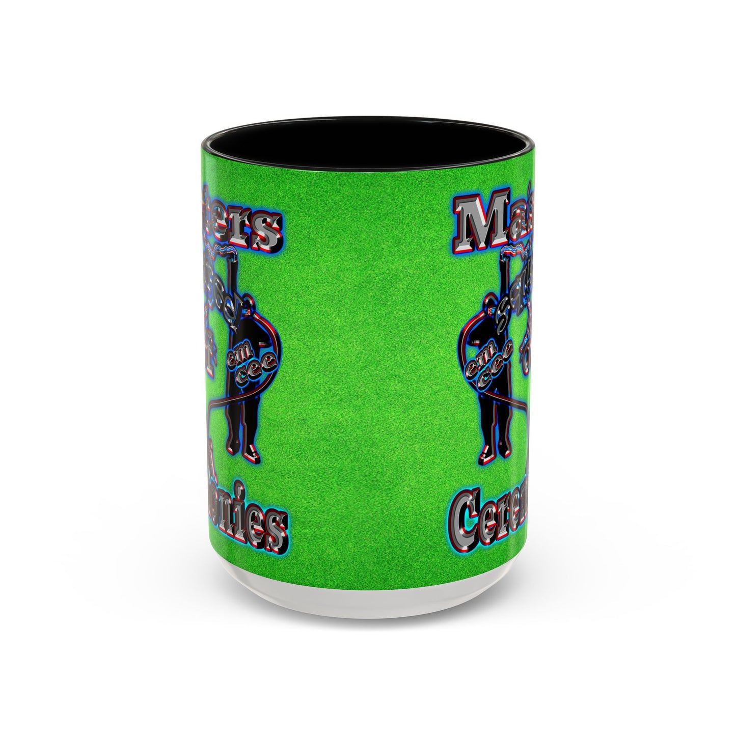 em cee squared - Accent Mug (green turf)