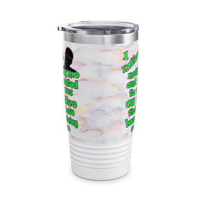 noticed you noticing - Ringneck Tumbler, 20oz (white marble)