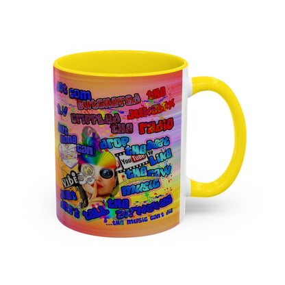 drop the beat - Accent Mug (color blur)