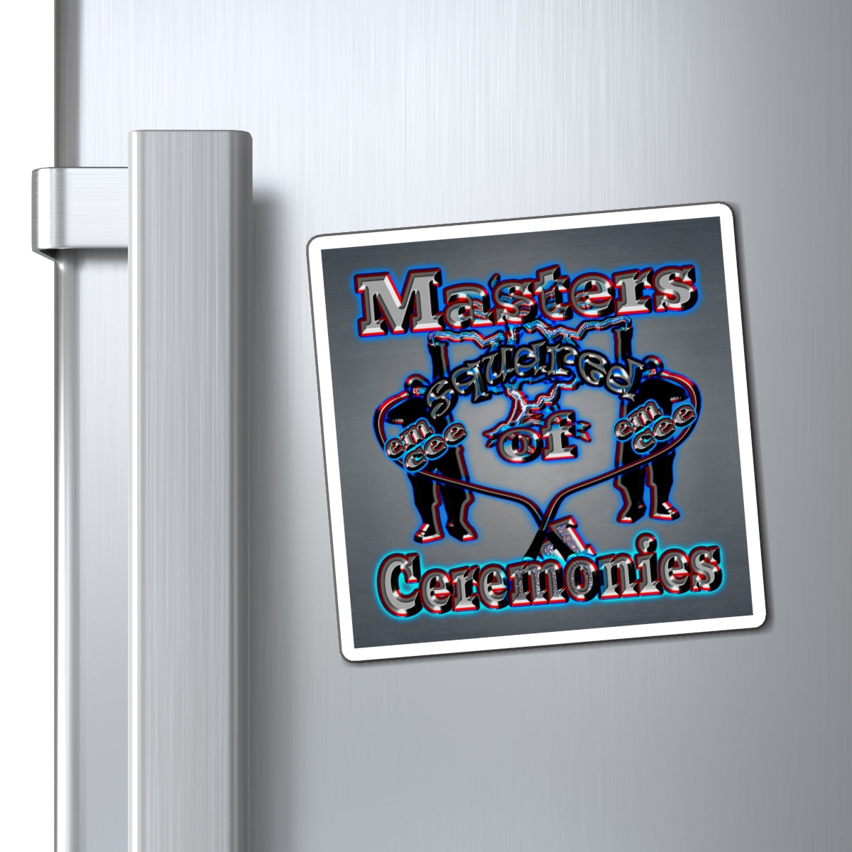 em cee squared - Magnets - (grey-light grey)
