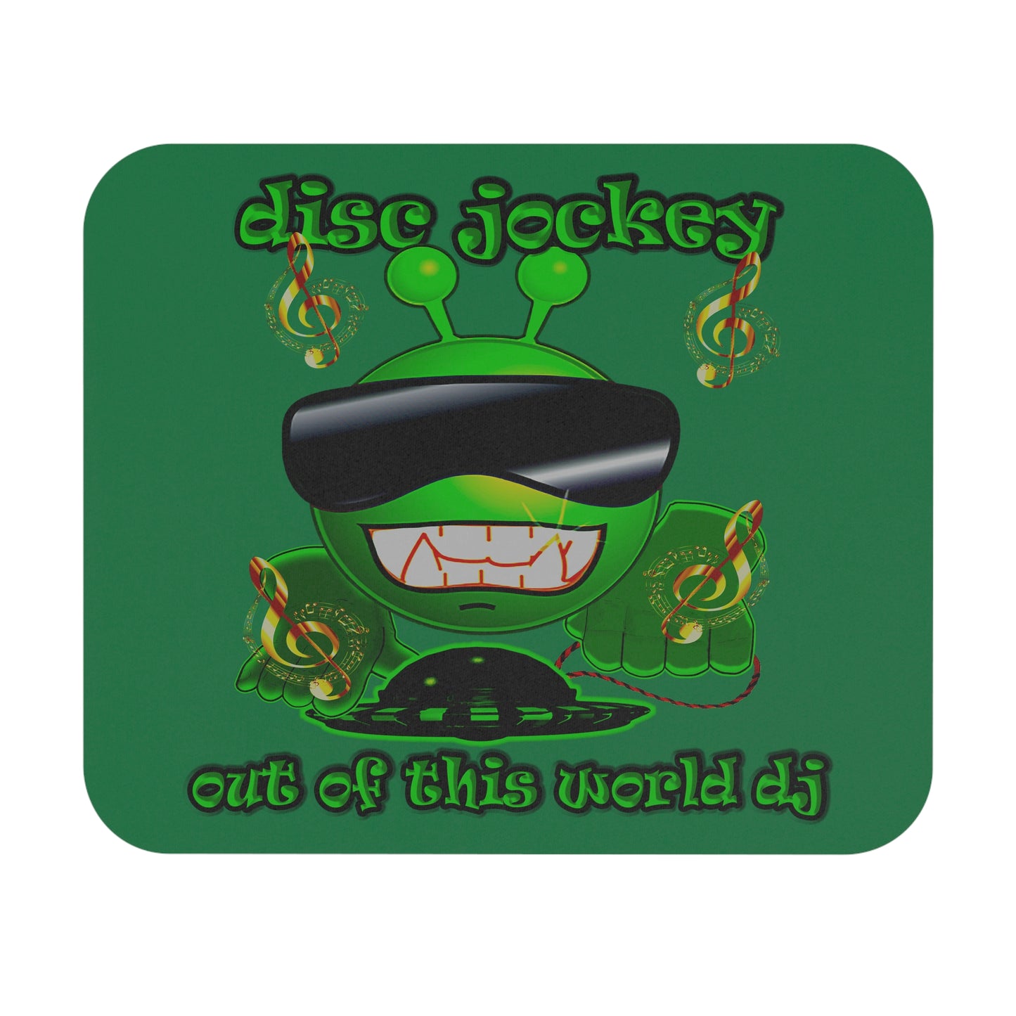disc jockey - Mouse Pad (Rectangle) (dark green)