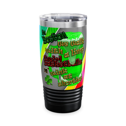 celtics logo - Ringneck Tumbler, 20oz (rainbow split)