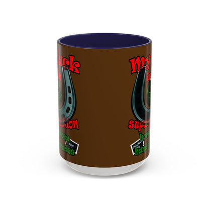 my luck - Accent Mug (brown)
