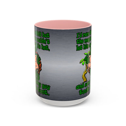 turtle race - Accent Mug (brushed nickel)