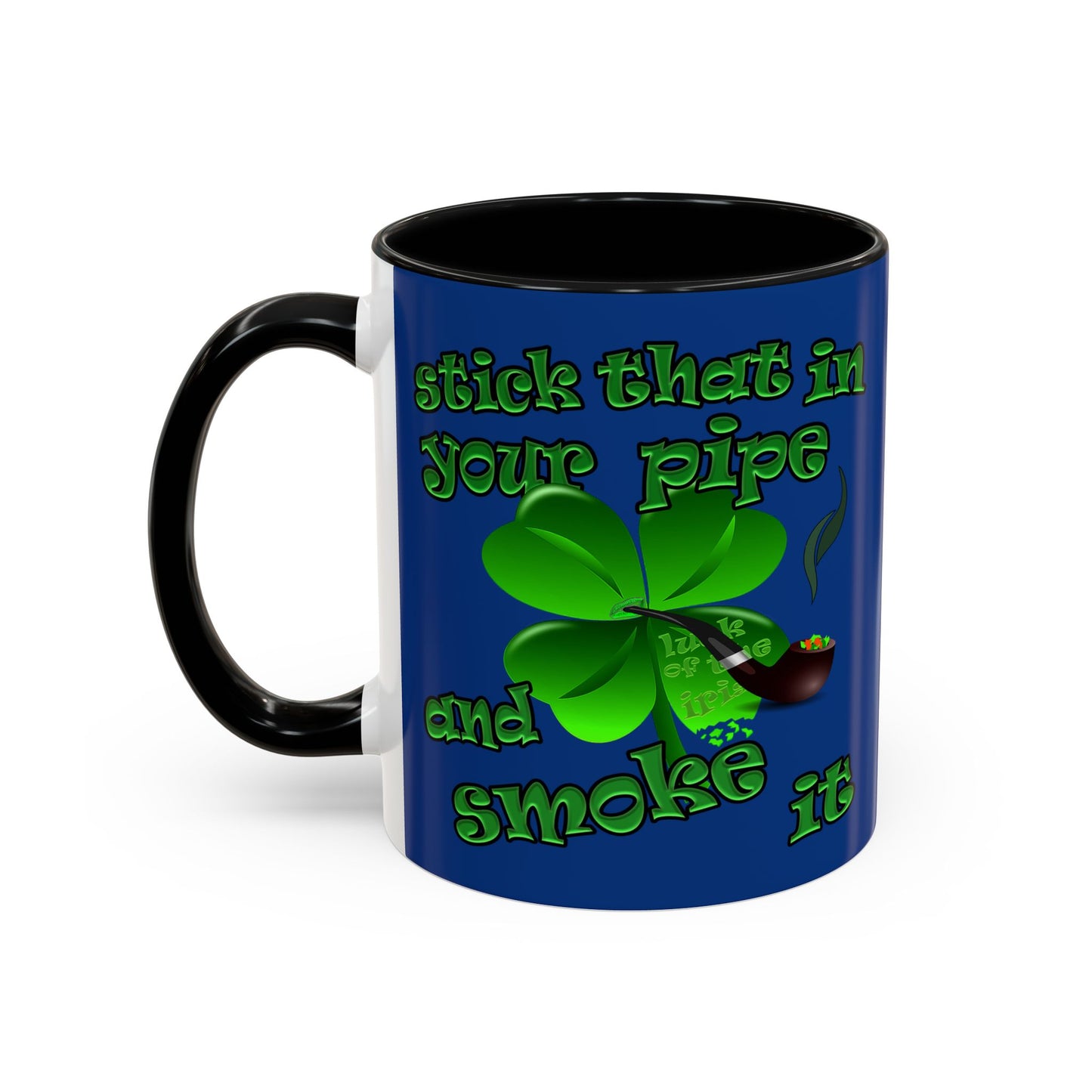 celtics logo - Accent Mug (dark blue)