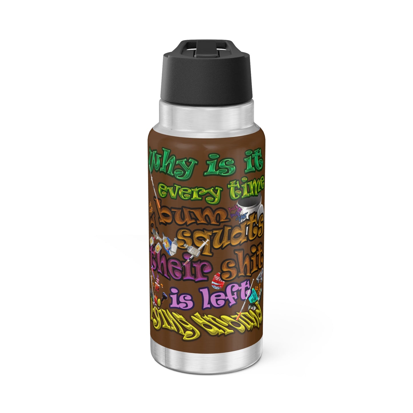 the bum's shit - Gator Tumbler, 32oz (brown)