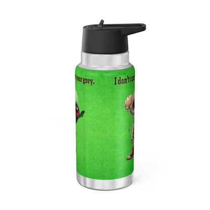 I don't care that your grey - Gator Tumbler, 32oz  (green turf)