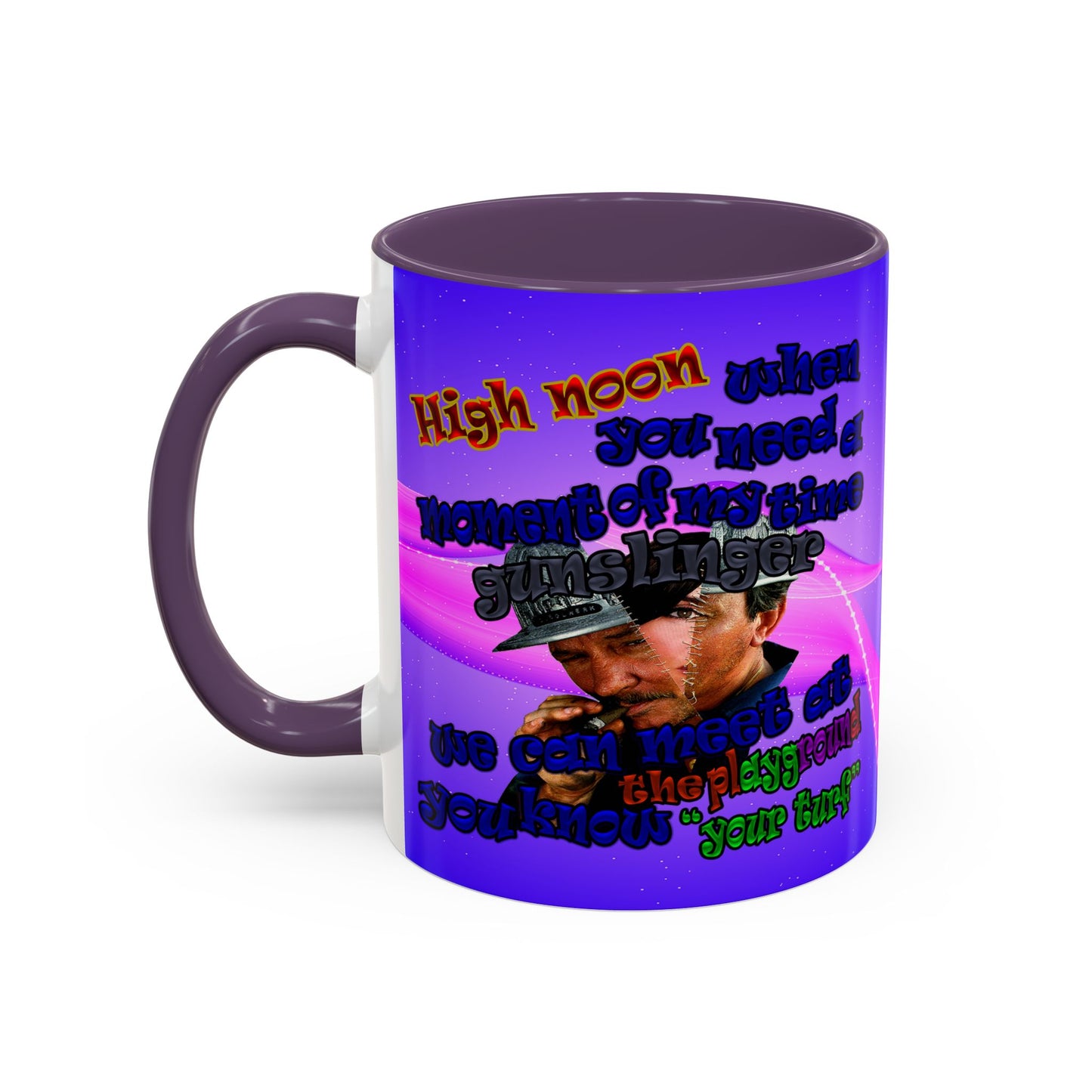 high noon - Accent Mug (purple-pink wave)
