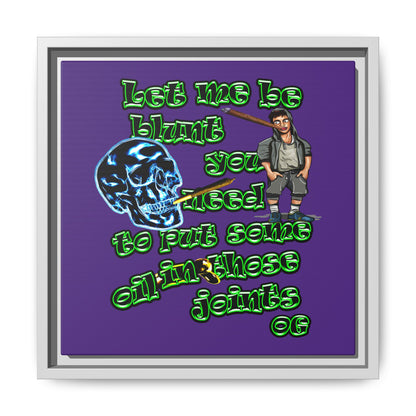 og - framed canvas art (purple)