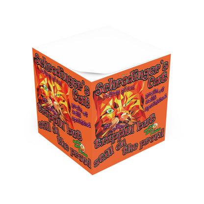 schrodinger's cat - note cube (orange)