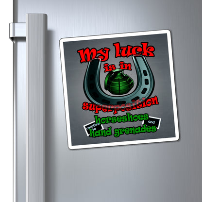 my luck - Magnets - (grey-light grey)