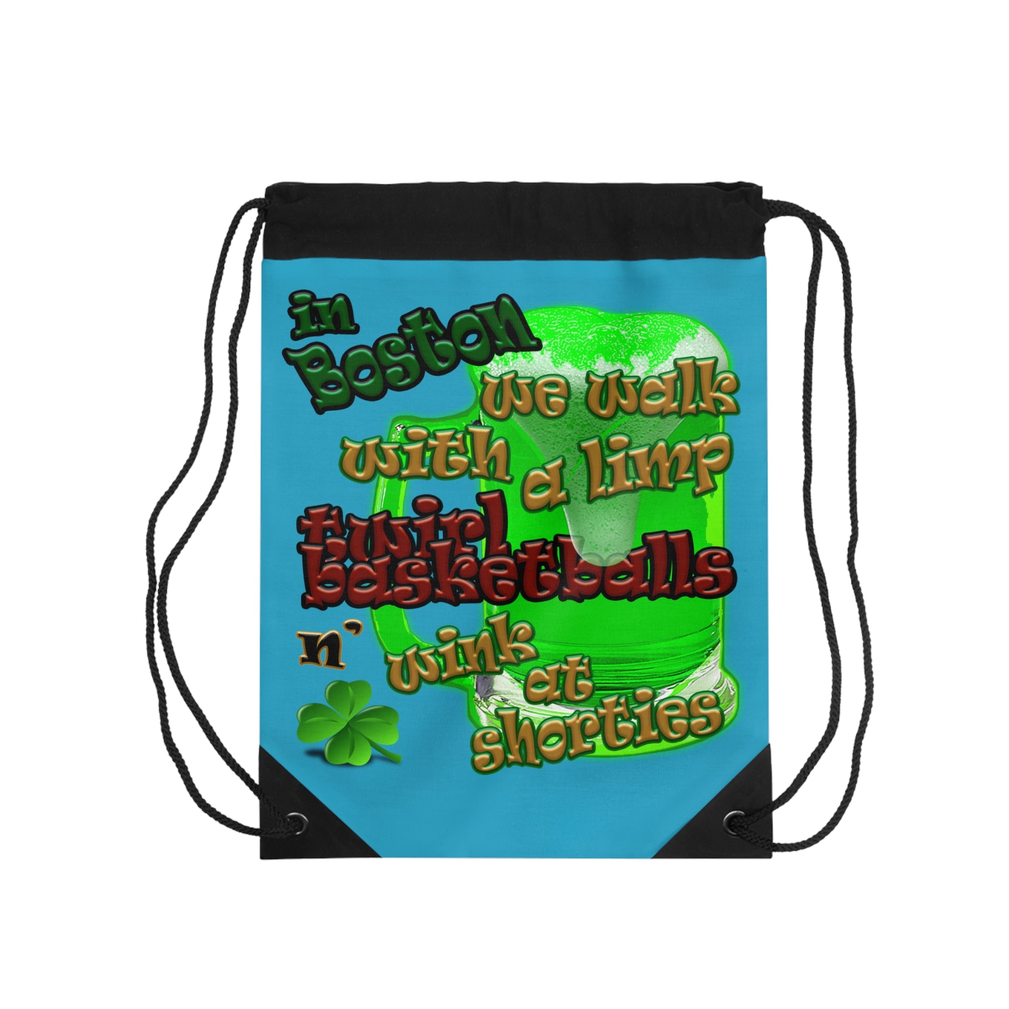celtics logo - Drawstring Bag (turquoise)