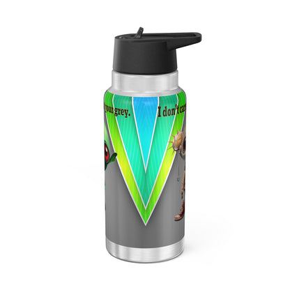 I don't care that your grey - Gator Tumbler, 32oz  (rainbow split)