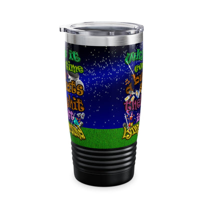 the bum's shit - Ringneck Tumbler, 20oz ('snoops' background)