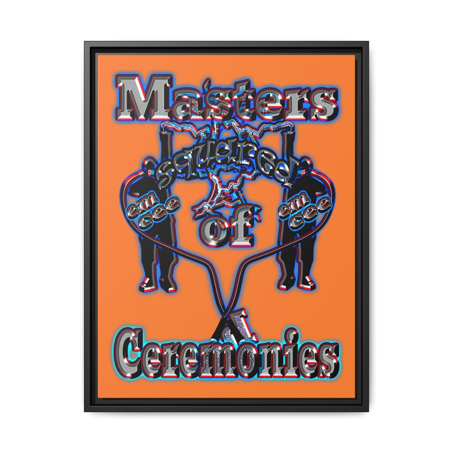 em cee squared - framed canvas art (crusta)