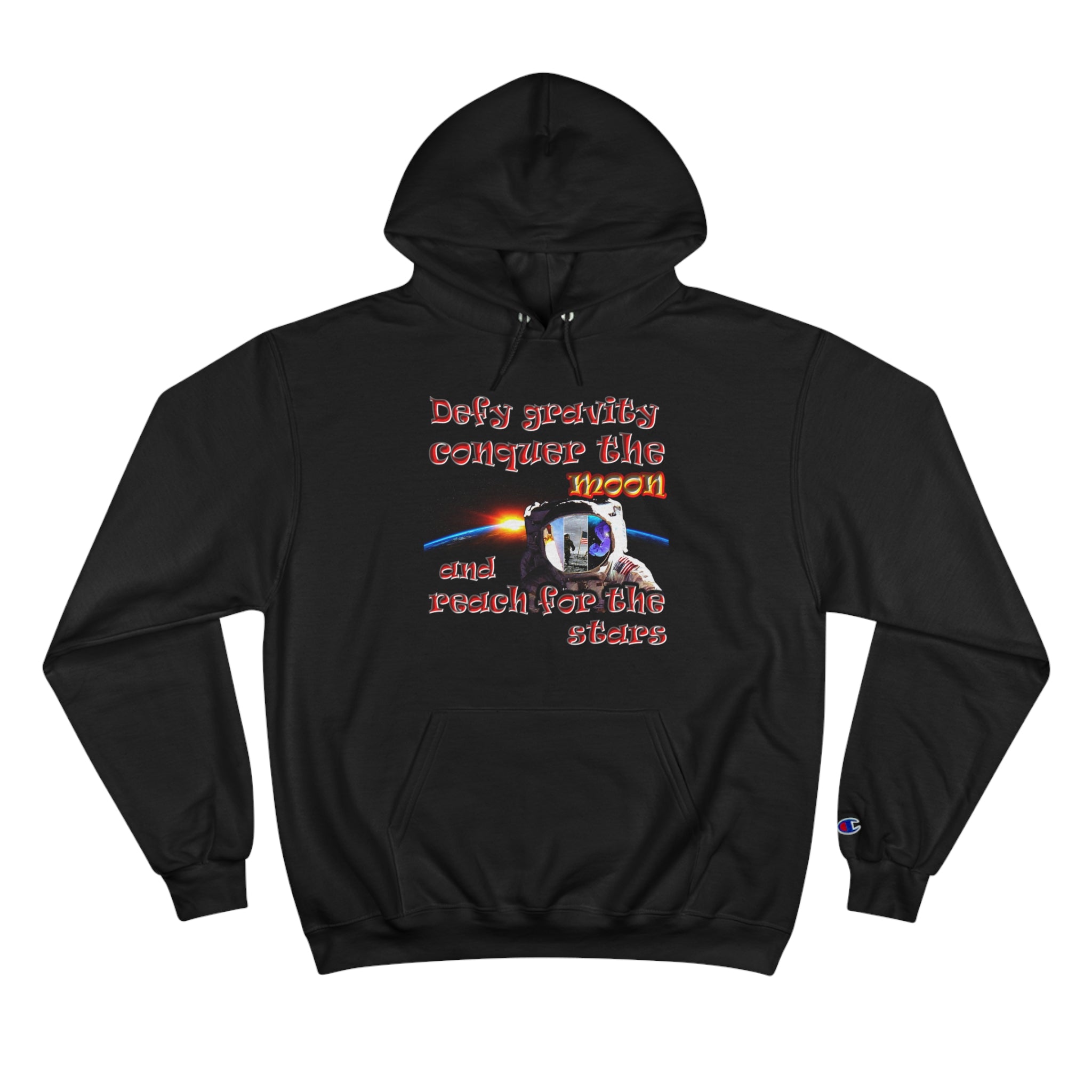defy conquer reach - Champion Hoodie