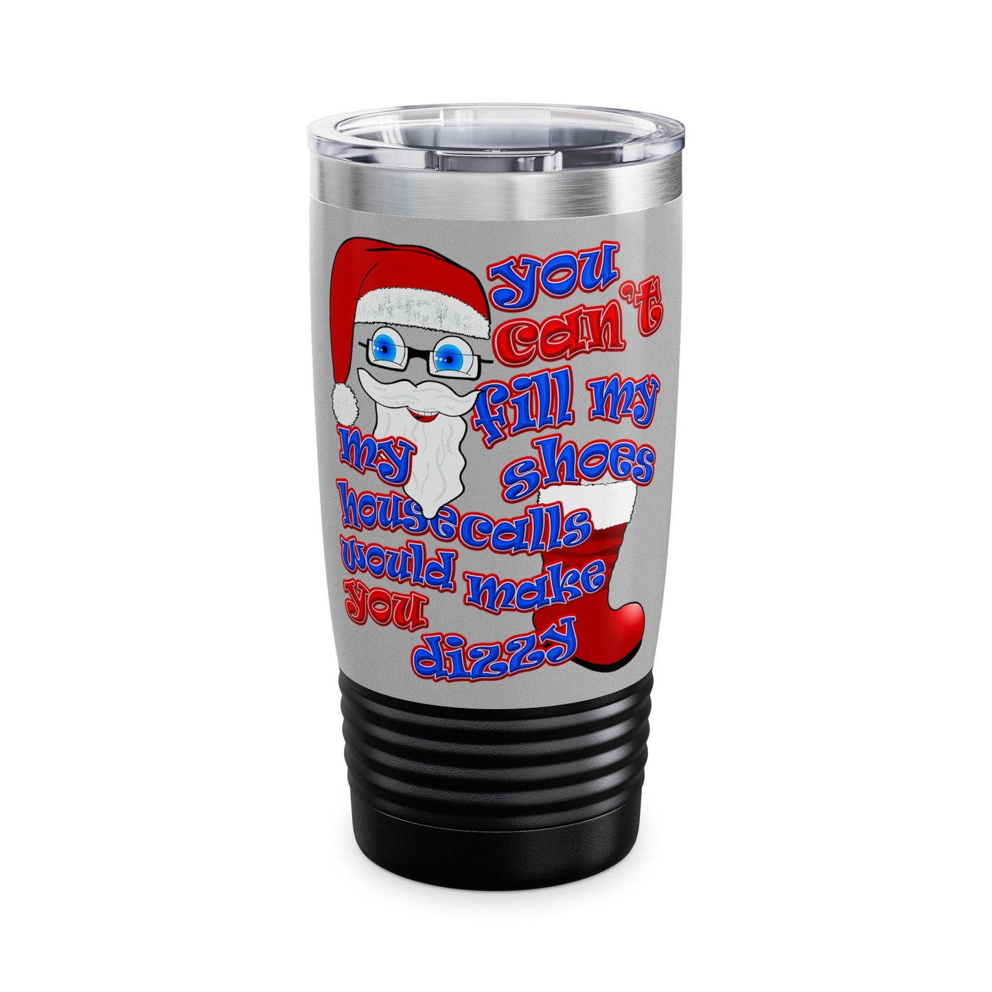 santa's shoes - Ringneck Tumbler, 20oz (light grey)