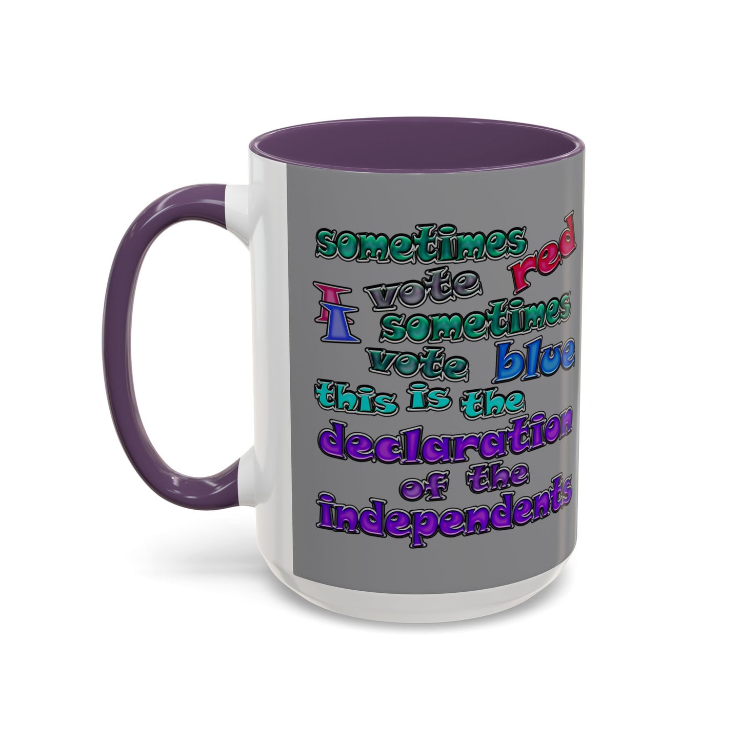 declaration of the independents - Accent Mug (grey)
