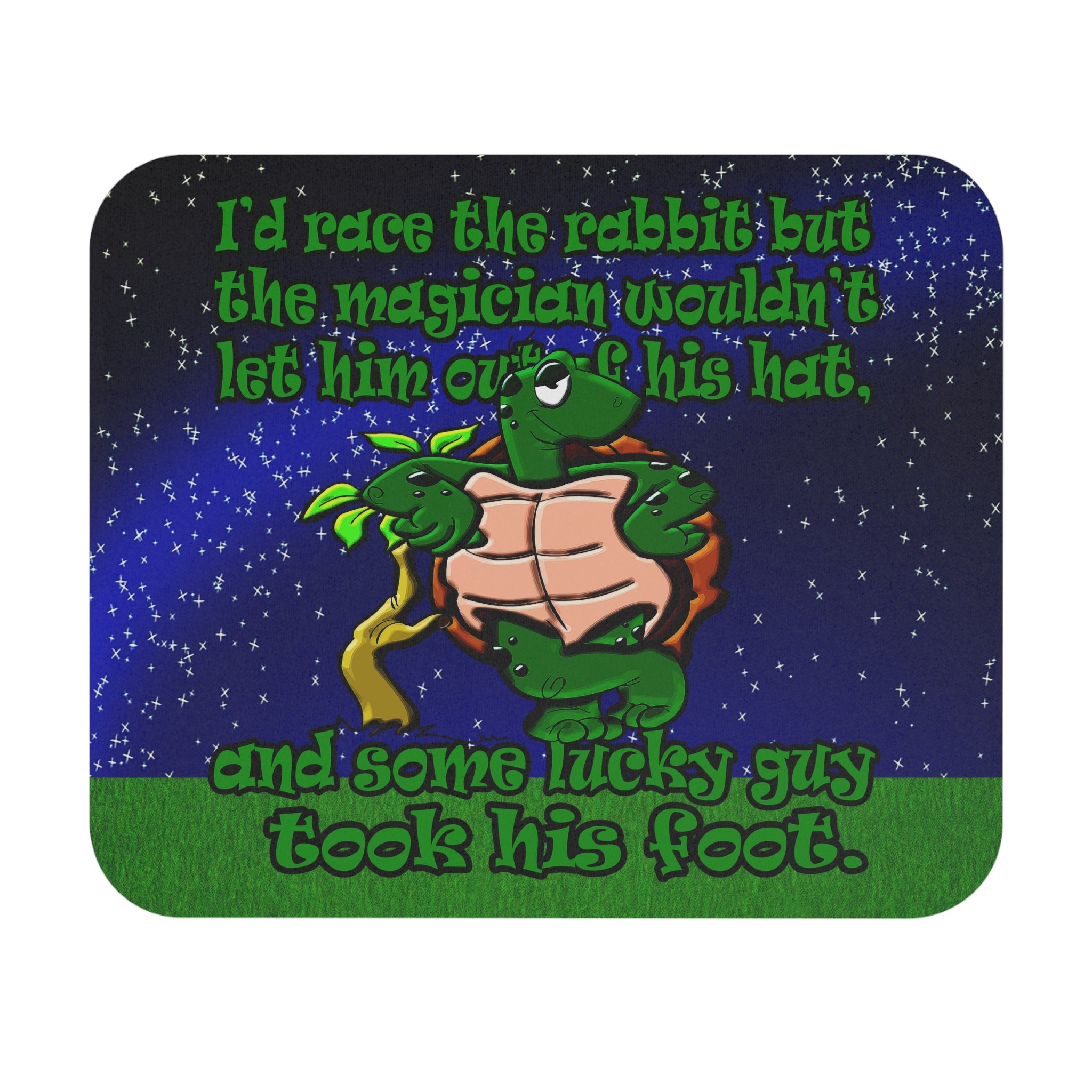 turtle race - Mouse Pad (Rectangle) ('snoops' background)