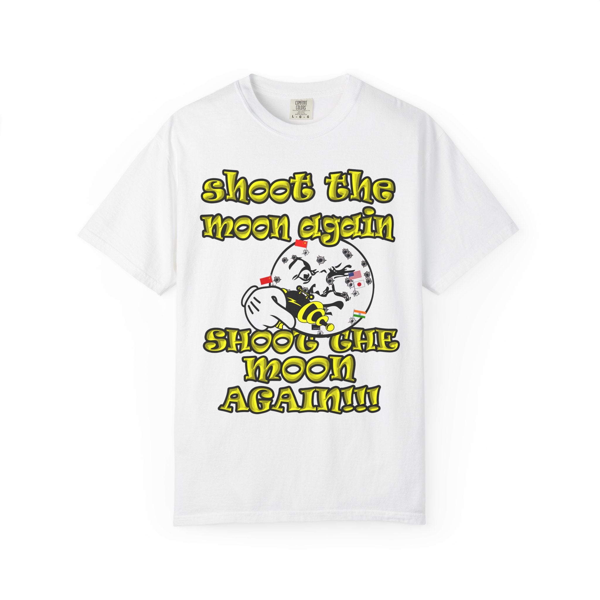 shoot the moon again - Unisex Garment-Dyed T-shirt