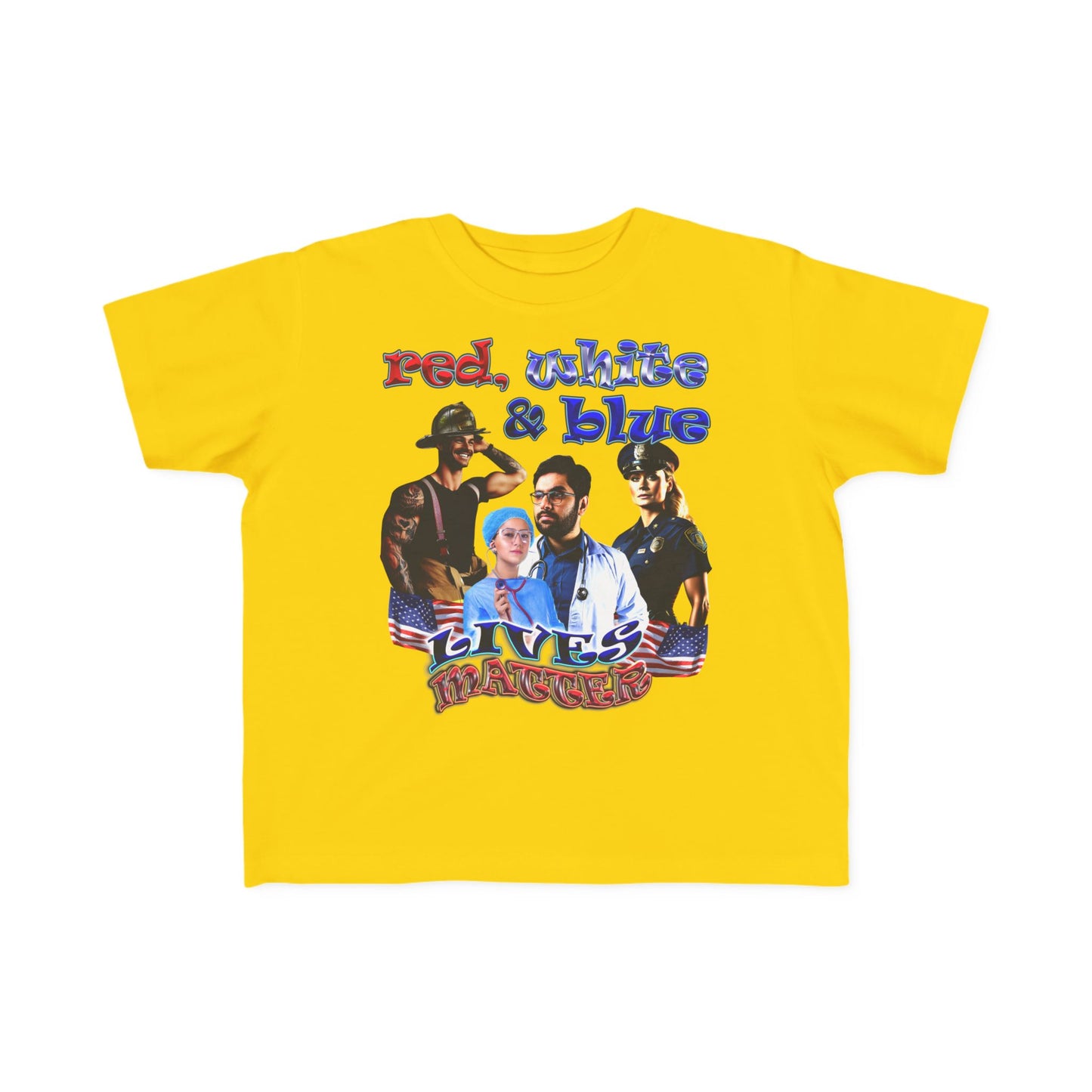 rw&b lives matter - Toddler's Fine Jersey Tee