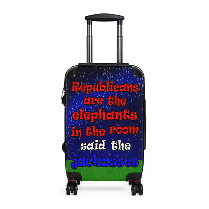 donkeys and elephants - Suitcase ('snoops' background)