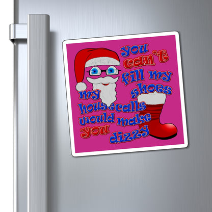 santa's shoes - Magnets - (pink)