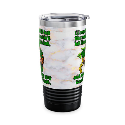turtle race - Ringneck Tumbler, 20oz (white marble)