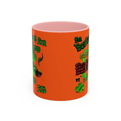 celtics logo - Accent Mug (orange)