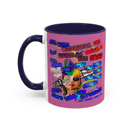 drop the beat - Accent Mug (light pink)