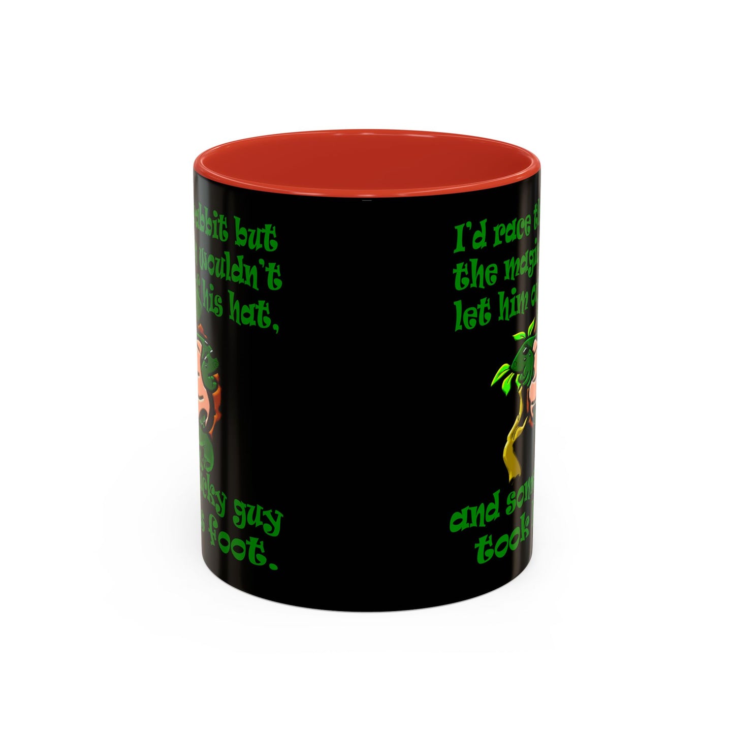 turtle race - Accent Mug (black)