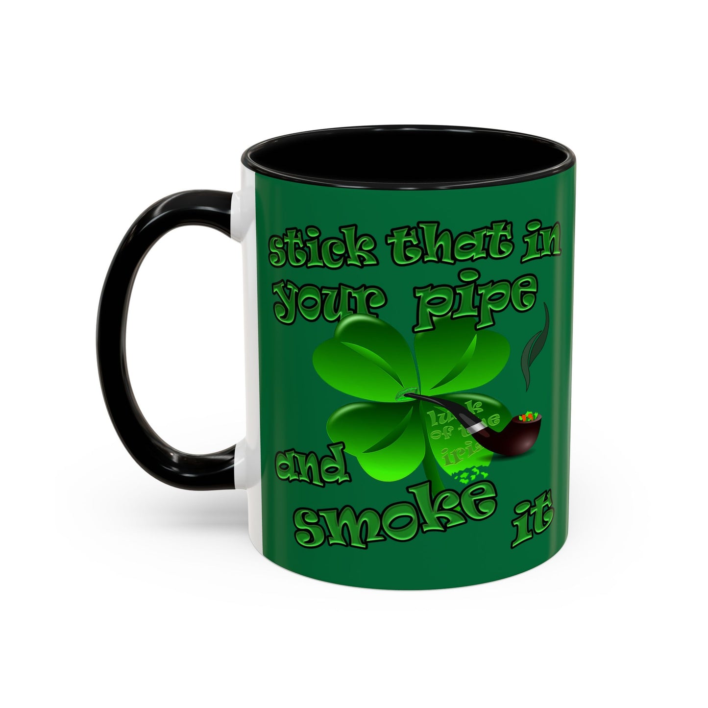 celtics logo - Accent Mug (dark green)