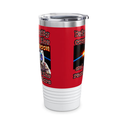 defy conquer reach - Ringneck Tumbler, 20oz (dark red)