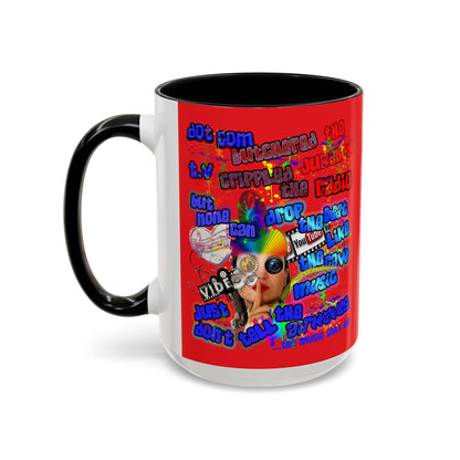 drop the beat - Accent Mug (yellow)