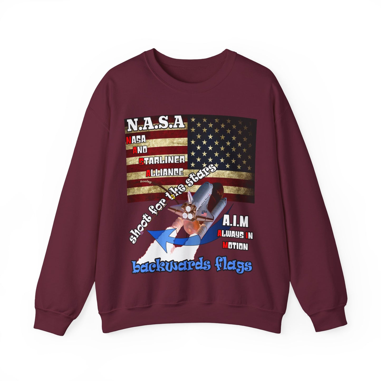 shoot for the stars(starliner) - Unisex Heavy Blend™ Crewneck Sweatshirt
