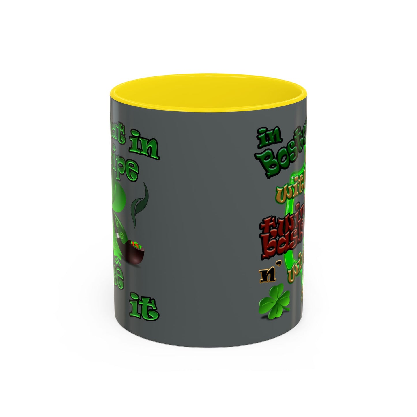 celtics logo - Accent Mug (dark grey)