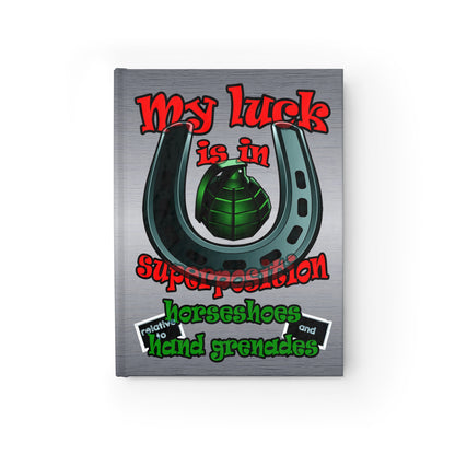 my luck - journal-blank (brushed nickel)