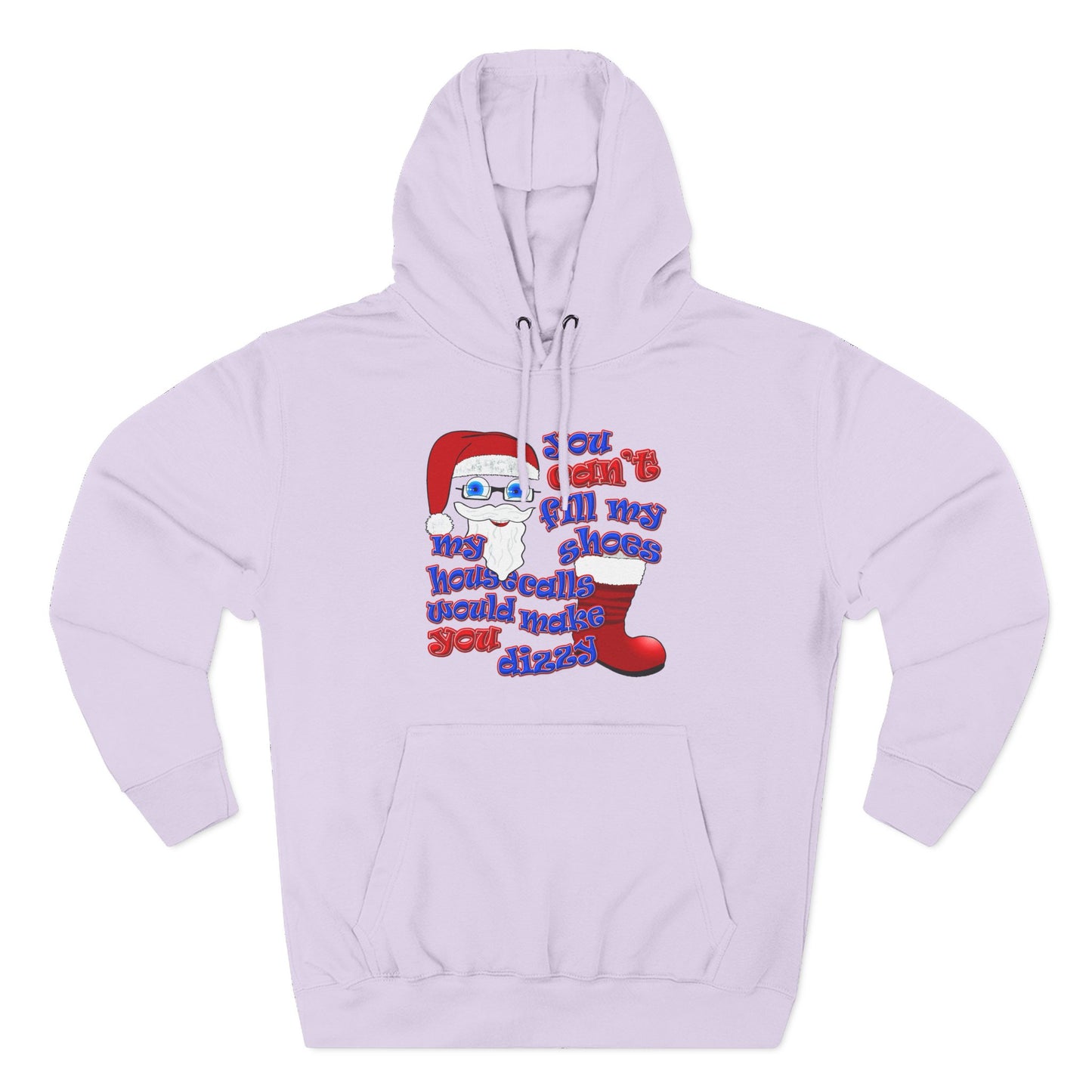 santa's shoes - Three-Panel Fleece Hoodie