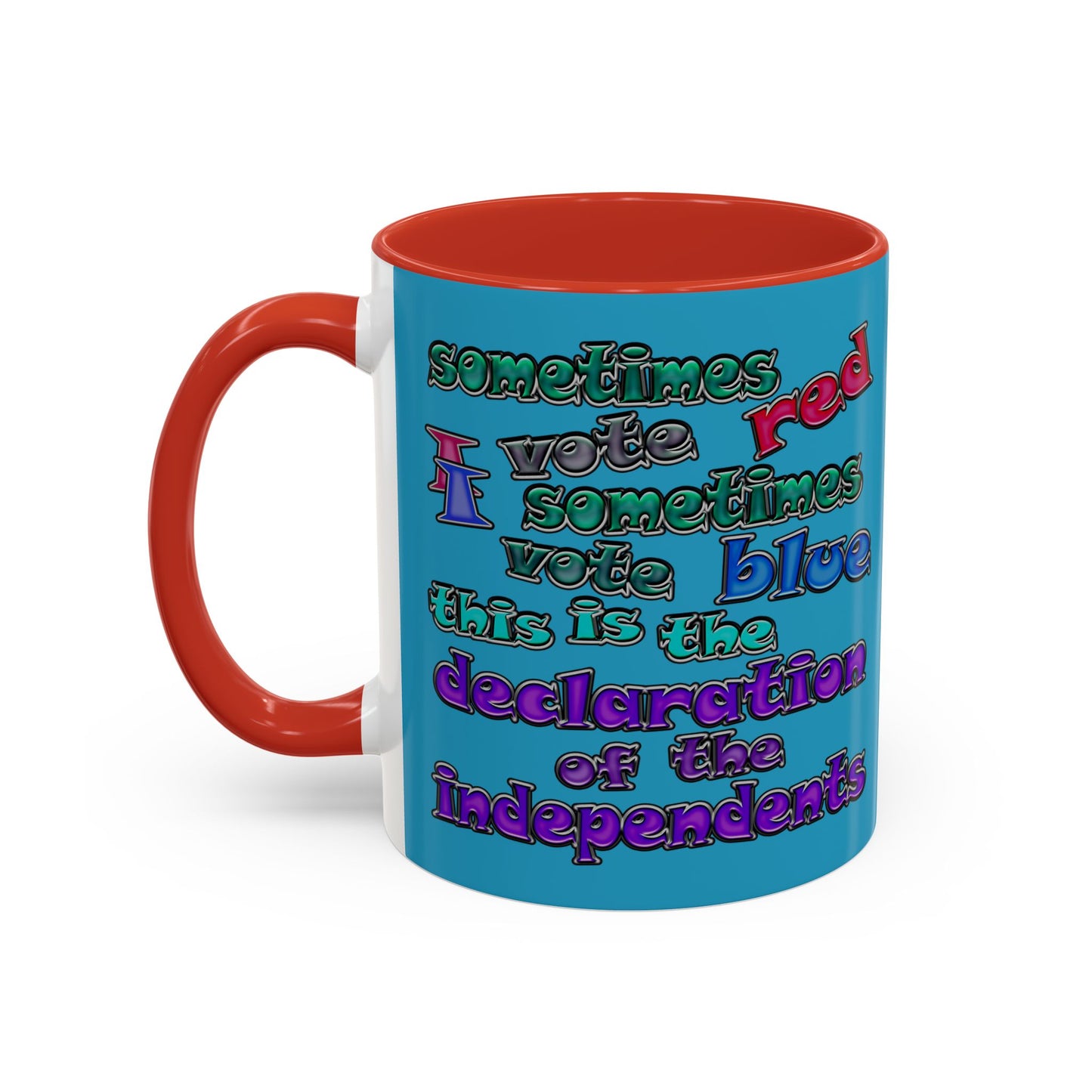 declaration of the independents - Accent Mug (turquoise)