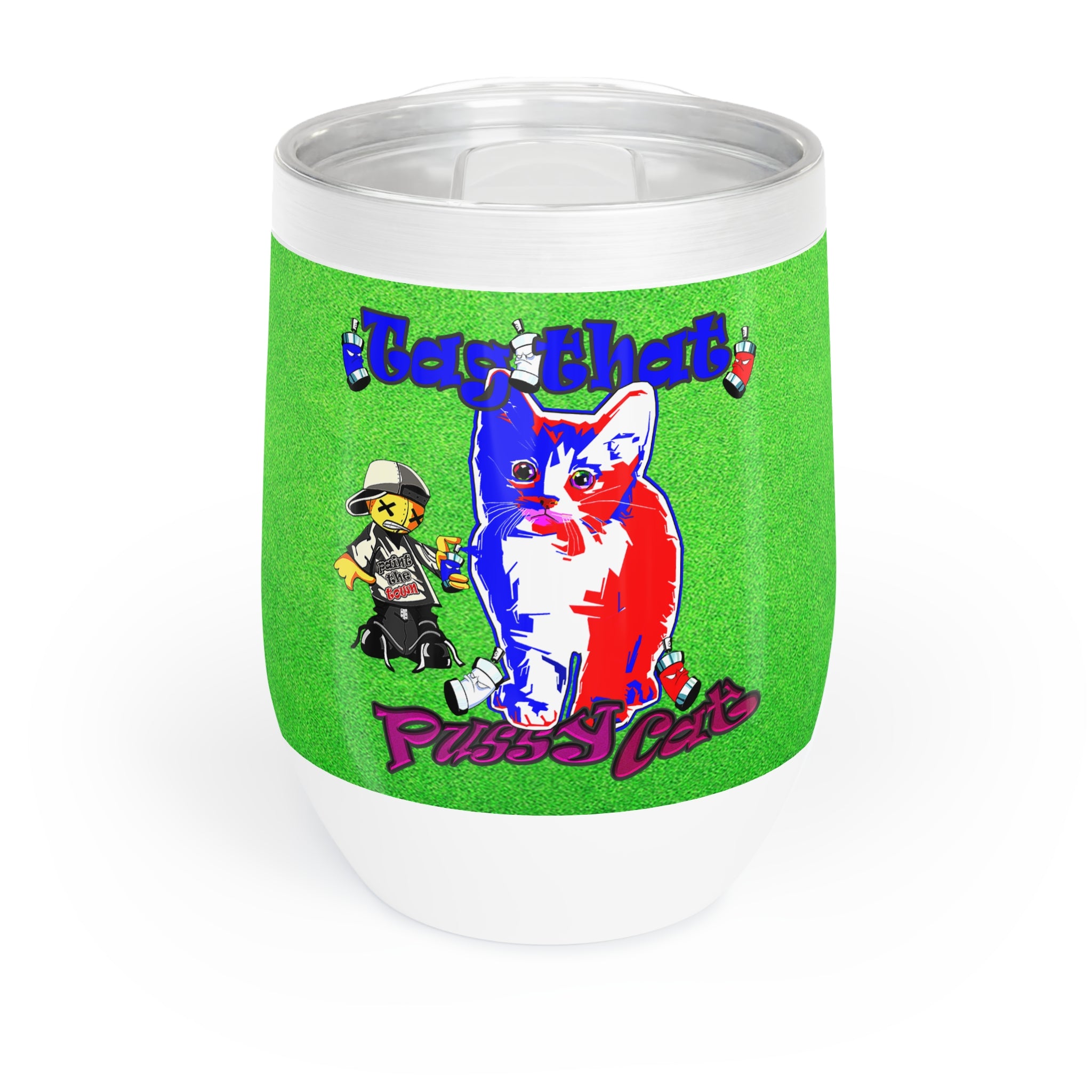 tag that - Chill Wine Tumbler (green turf)
