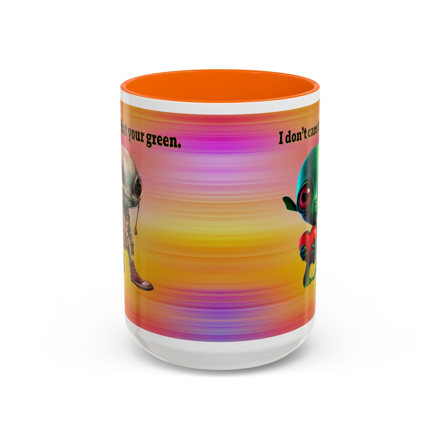 I don't care that your grey - Accent Mug (color blur)