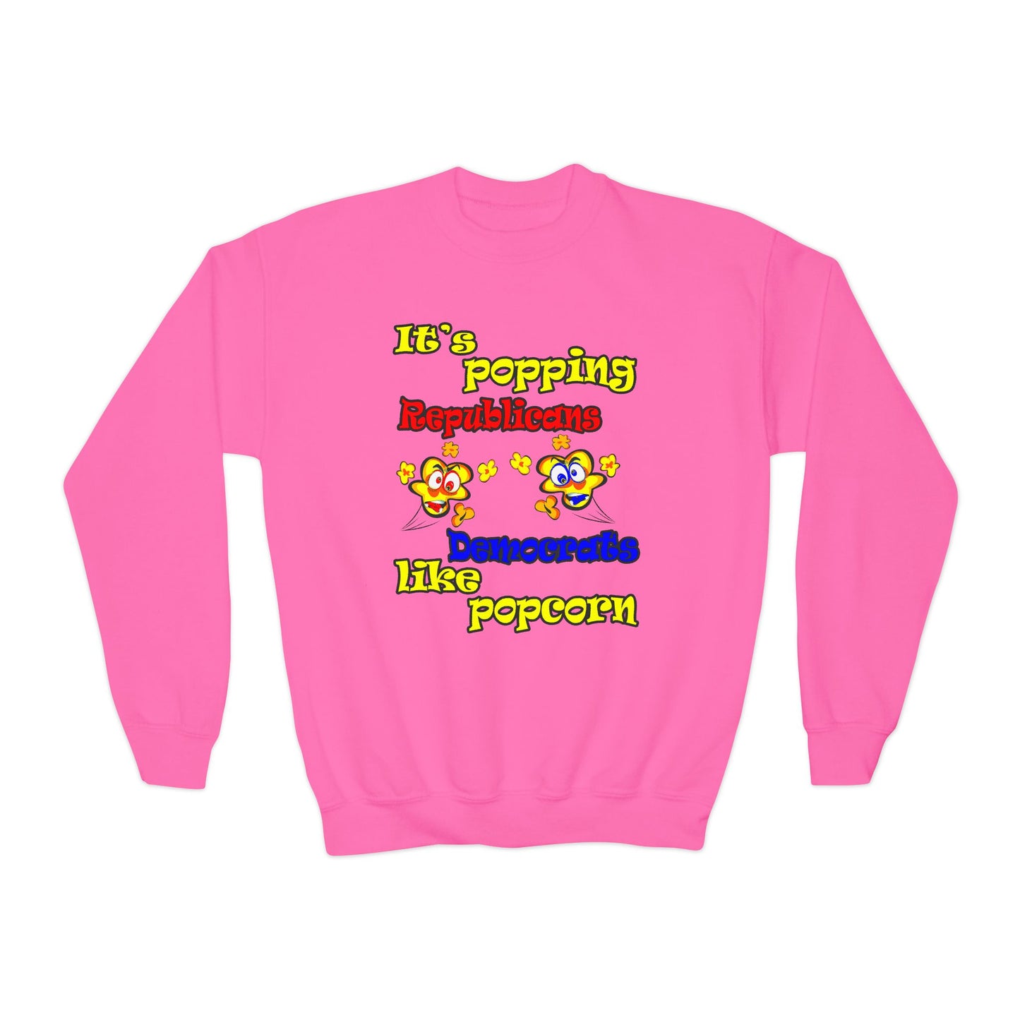 popping like popcorn - Youth Crewneck Sweatshirt